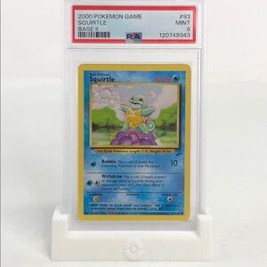 2000 Pokémon TCG Base Set 2 Squirtle #93 PSA 9